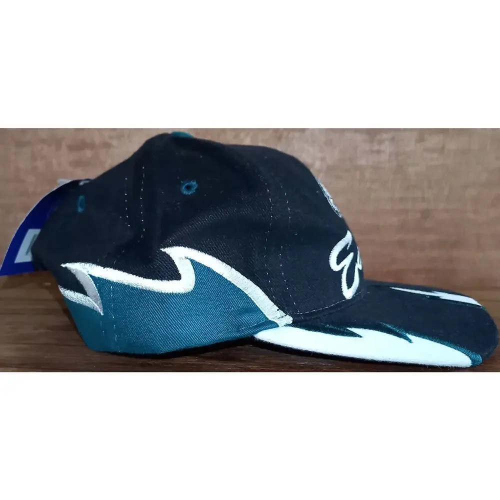 NEW Philadelphia Eagles 90s Drew PEARSON snapback FLAME Script black hat NFL vtg
